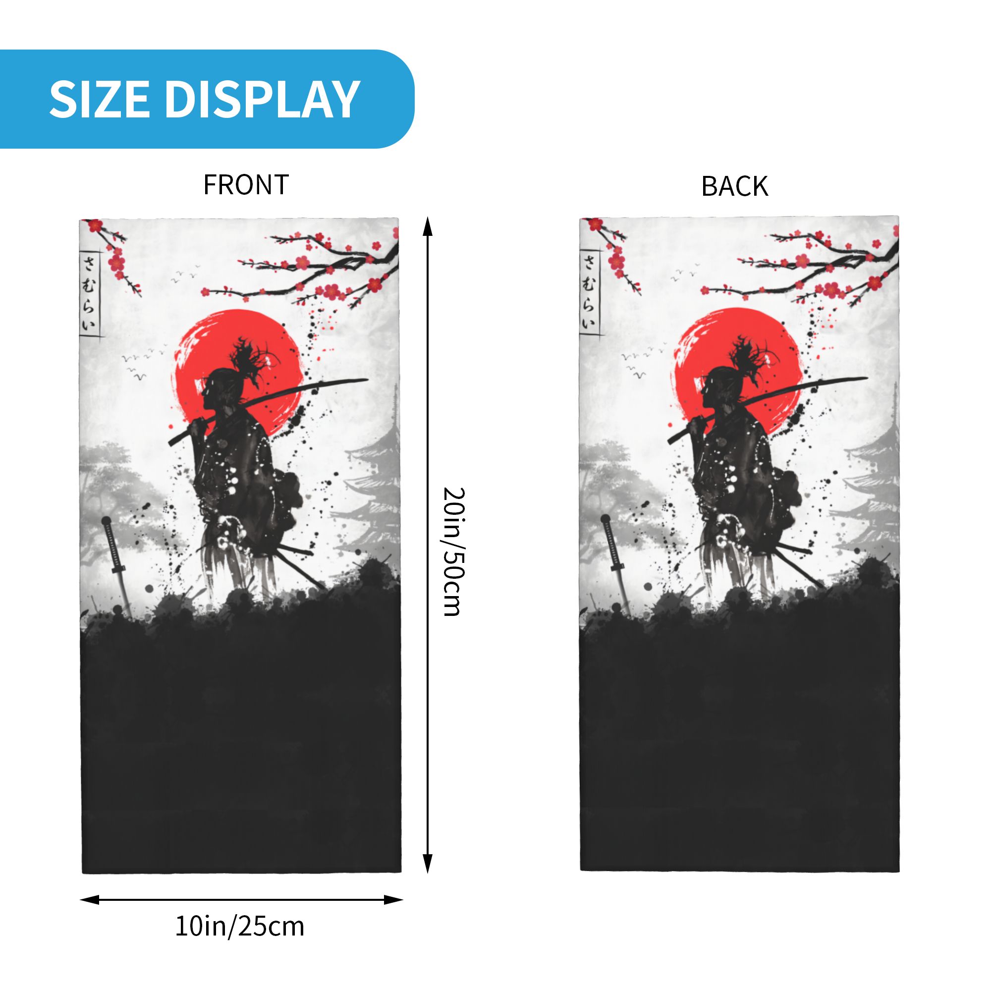 Japońska Bandana Samurajski Wo – Neck Gaiter Face Cover recenzja i cena